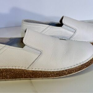 Birkenstock Callan White Natural Leather Narrow  Size US 10 Women Size 41 Euro